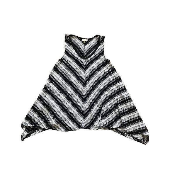 Meadow Rue Tops - Anthropologie Meadow Rue knit sweater sharkbite hem sleeveless shirt size small